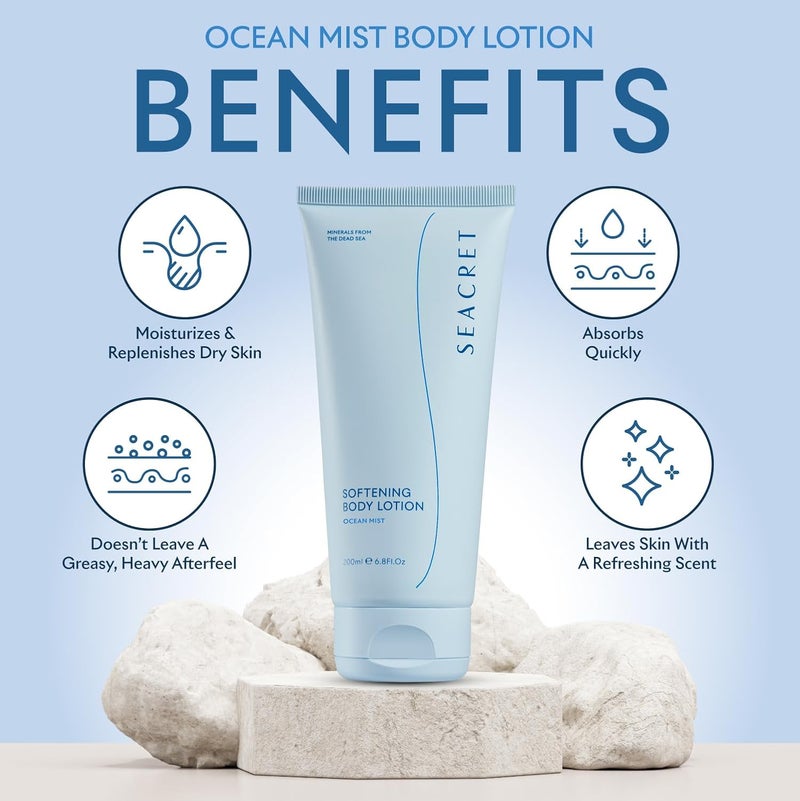 Seacret Softening Body Lotion Ocean Mist - 200ml with Dead Sea Minerals - Image 5