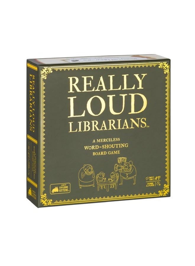 Exploding Kittens Really Loud Librarians: Board Game for 2+, Ages 8-12 - Image 1