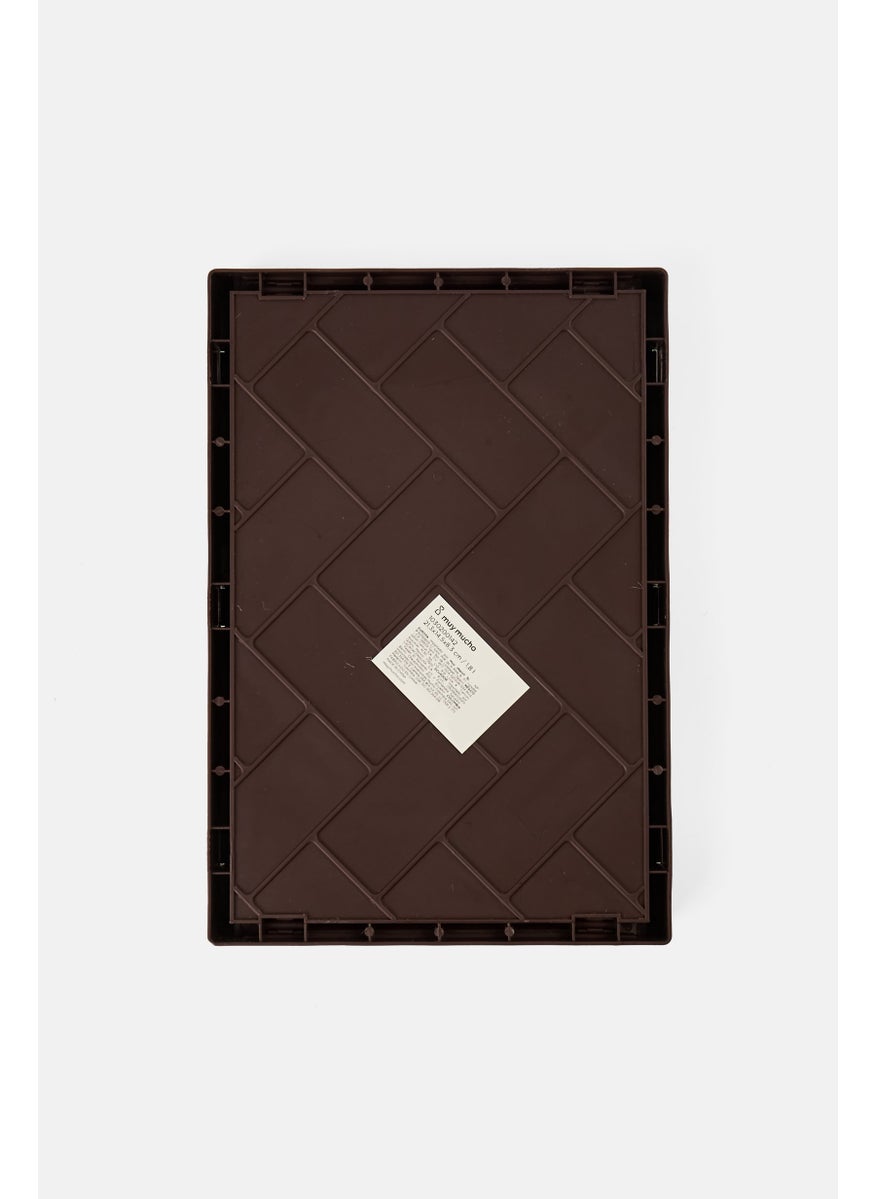 Muy Mucho - Foldable Box 21,3 x 14,5 x 8,3 cm, Chocolate Brown - Image 1