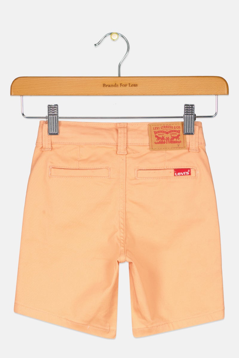 Levi's Toddlers Boy Solid Chino Shorts, Coral - Image 2