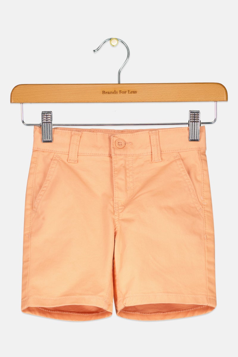 Levi's Toddlers Boy Solid Chino Shorts, Coral - Image 1