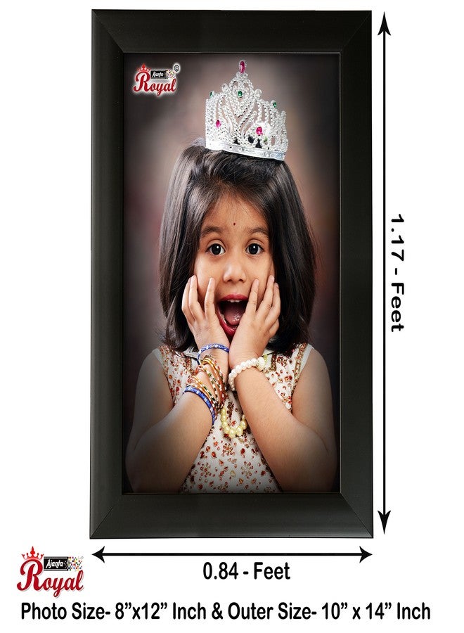 AJANTA ROYAL Classic Single Photo Frames For Wall Decoration Large 8x12 inch (Black) - Image 3