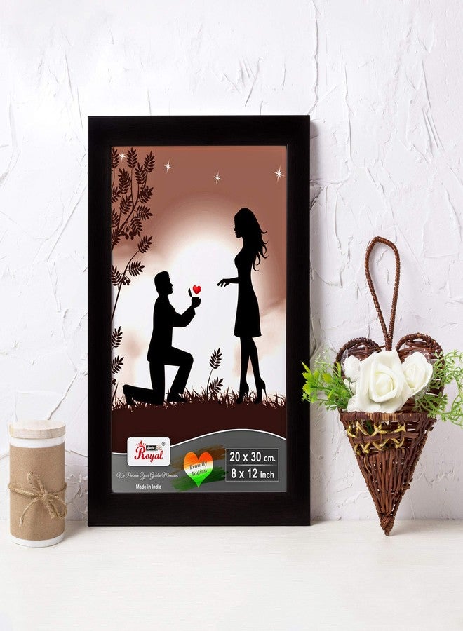 AJANTA ROYAL Classic Single Photo Frames For Wall Decoration Large 8x12 inch (Black) - Image 1