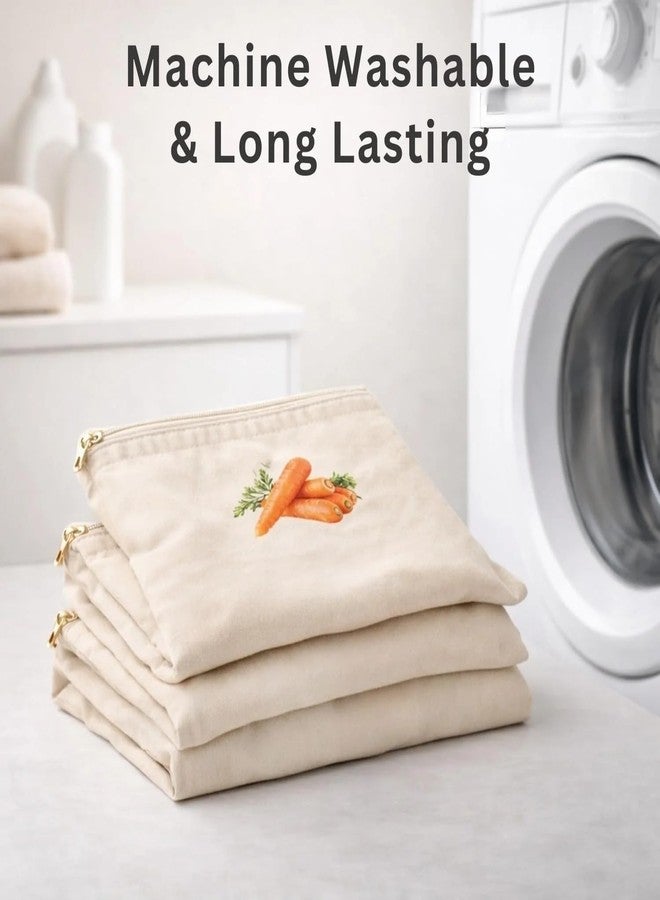 DOOMSDAY 12x12 Inch Vegetable Storage Bags 100% Natural Muslin Cotton Breathable Fridge Organizers for Vegetables, Leafy Greens, Herbs, Produce Freshness Reusable Kitchen Bag - Image 4