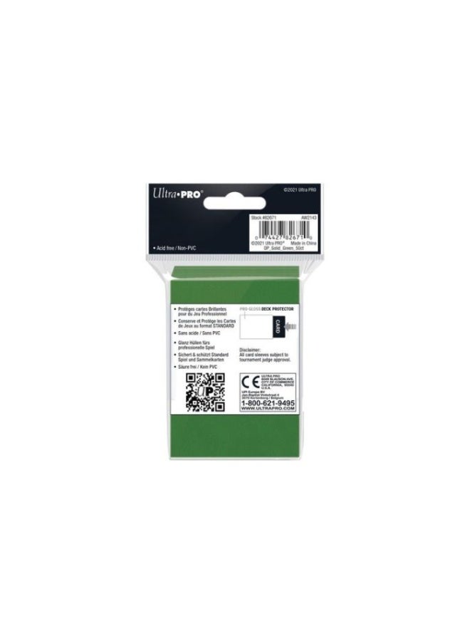 Ultra Pro Standard Green Deck Protector Sleeves (50-count pack) - Image 1