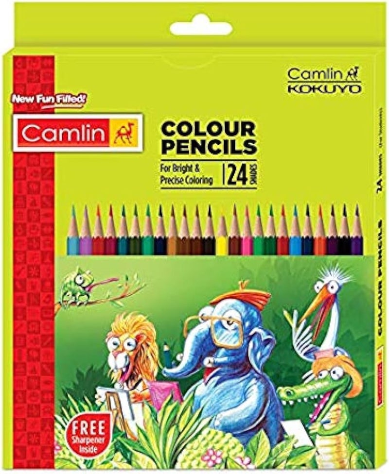 Camlin Colour Pencil(24 assorted full size)-4192567