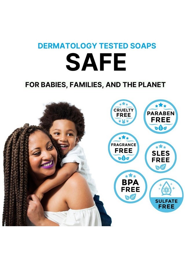 KELEBS Hypoallergenic Kids Soap Bar 3Pack Organic & Gentle Chamomile Body Wash For Children Natural Ingredients Fun Bath Time - Image 4
