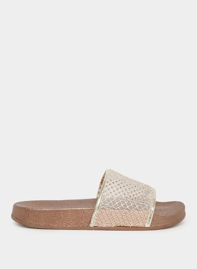 Styli Rhinestone Embellished Slides - Image 1