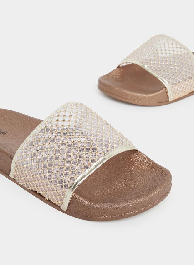 Styli Rhinestone Embellished Slides - Image 4