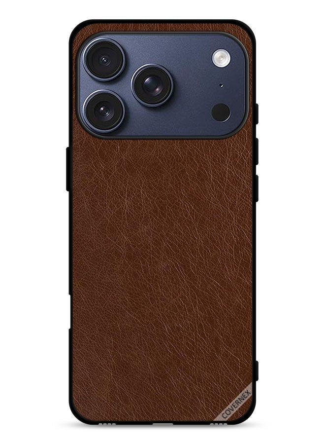 Covernex Apple iPhone 17 Pro Protective Case Cover Leather Pattern - Image 1