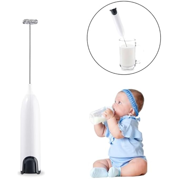 Masroo Formula Mixer Handheld Milk FrotherFormula Maker MachineMilk Frother Handheld Baby Formula Maker For Foam MakingBest Coffee With High Speed Milk Foamer For Hot And Cold Drinks - Image 2
