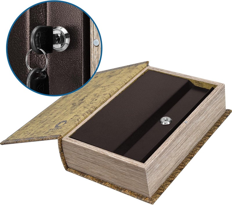 BARSKA Barska Portable Diversion Dual Book Safe Concealed Lock Box for Secure and Discreet Hidden Storage of Valuables and Personal Items - Image 2