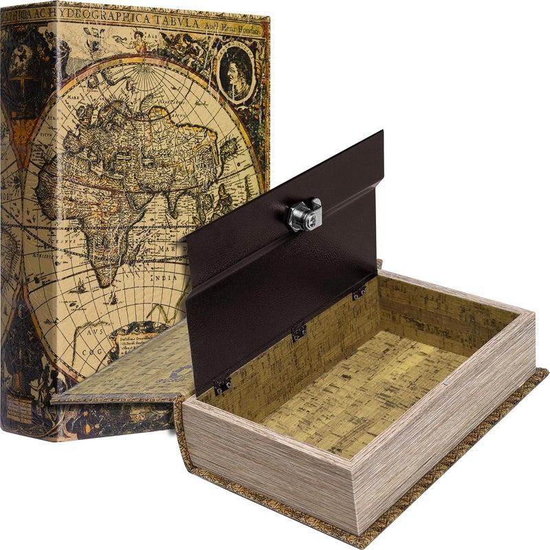 BARSKA Barska Portable Diversion Dual Book Safe Concealed Lock Box for Secure and Discreet Hidden Storage of Valuables and Personal Items - Image 1