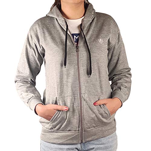 Prokick Women's Hooded Fleece Jacket - Small - Light Grey - Image 1