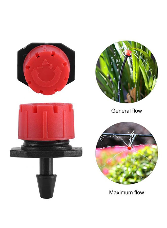 Palaplast 100-Piece Misting Micro Flow Dripper Drip Head Red/Black - Image 3