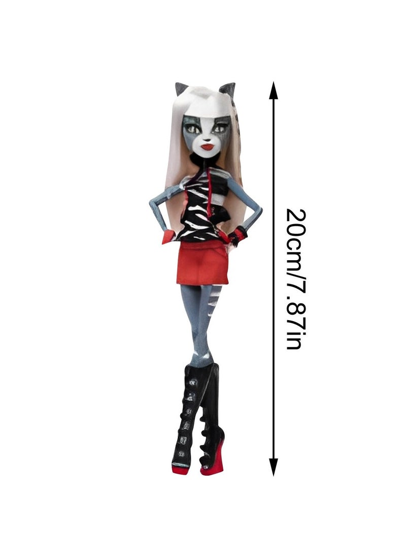 Tepveisoy - Boo-riginal Monster Creeproduction High Meowlody and Purrsephone Doll, 2PC Meowlody and Purrsephone Collectible Resin Monster Creeproduction Doll Toy, TV & Games Character Doll for Fans - Image 1