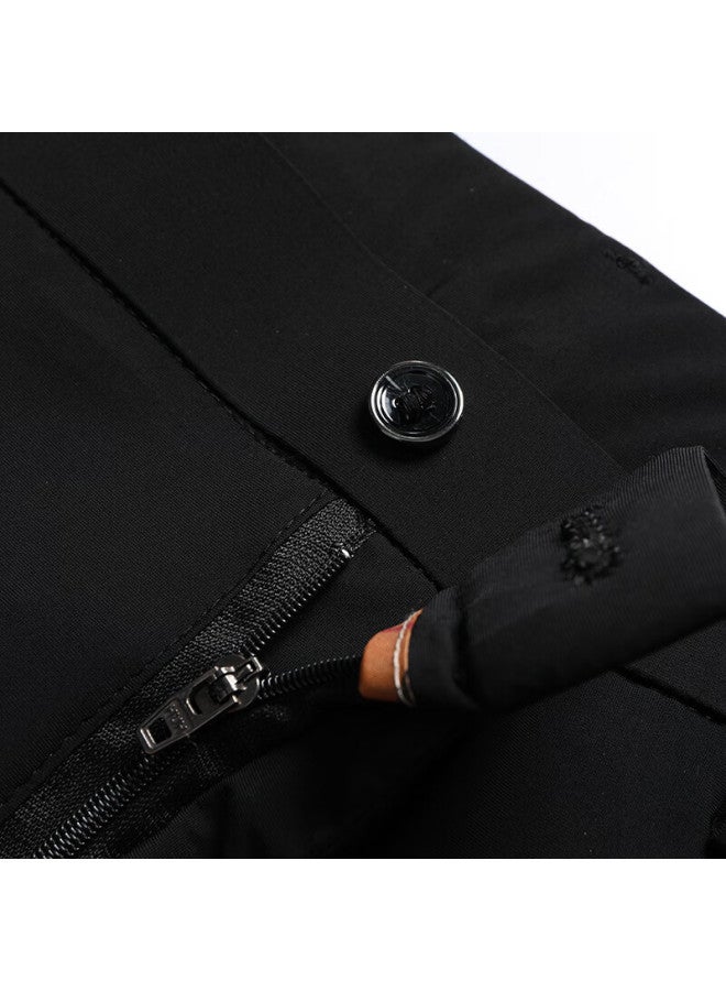Ayoupang Summer Lightweight Plus Size Ice Silk Business Commute Dress Pants For Men, Elastic Breathable Large Size Work Casual Trousers Long Pants For Chubby People - Image 4