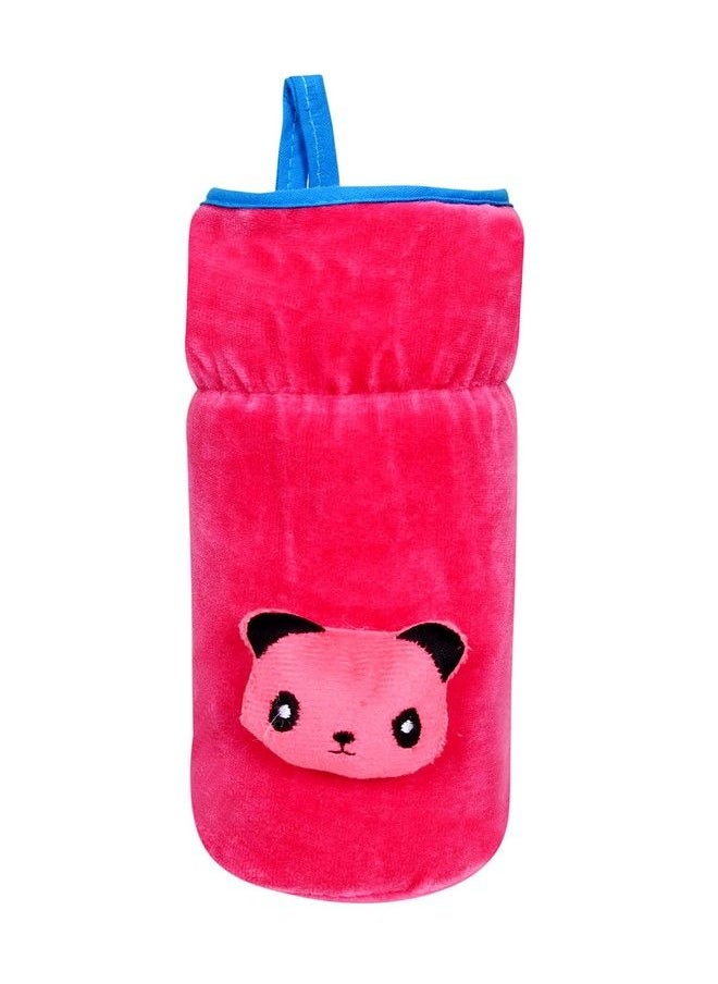 The Little Lookers Bottle Cover For Philips Avent Wide Neck Feeders Soft Plush Stretchable Baby Feeding Bottle Cover With Easy To Hold Strap (Pink Wide Neck 240330Ml 811Oz)  - Image 1