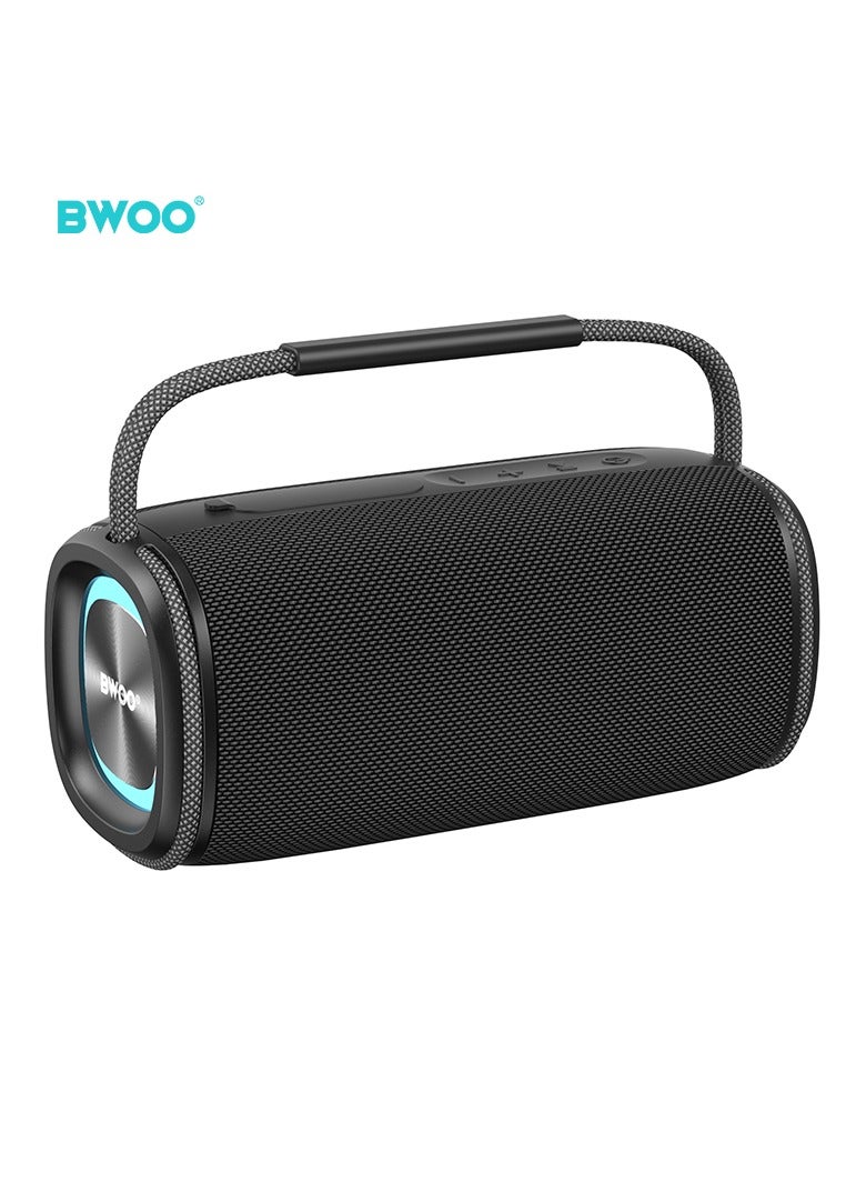 BWOO Dual Bass Wireless Speaker Black - Image 1