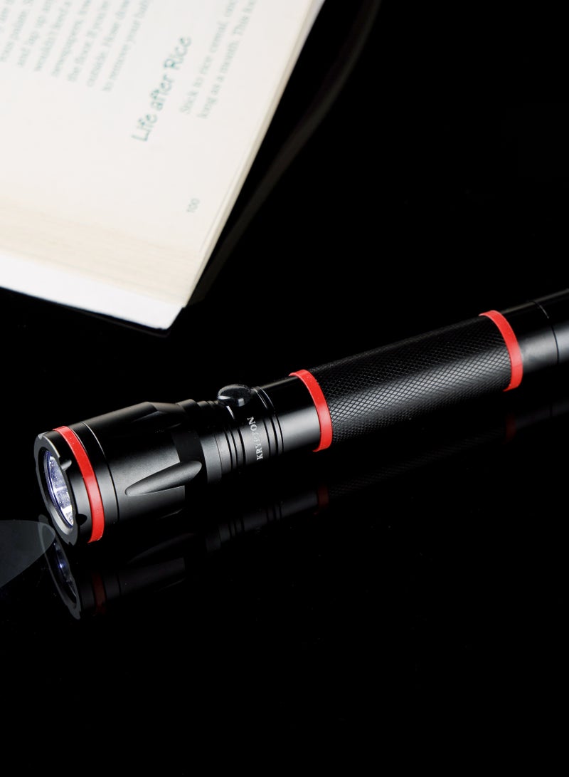 KRYPTON Rechargeable LED Flashlight, CREE LED, KNFL5162 | Aircraft Aluminium Alloy | 2.4V 800mAh Ni-Cd Battery | 1.5hrs Working | 2000meters Real Range Distance - Image 5