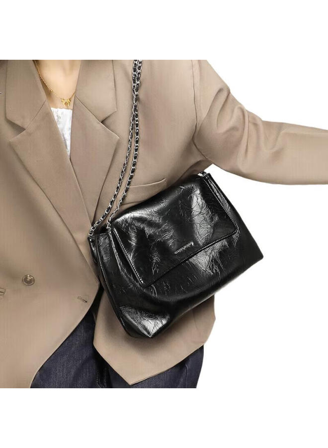 Yuyula Leather Handbag, Women'S Shoulder Chain Bag, Large Capacity, Light Luxury Crossbody Bag, Birthday Gift For Girlfriend, Qixi Festival Gift - Image 1