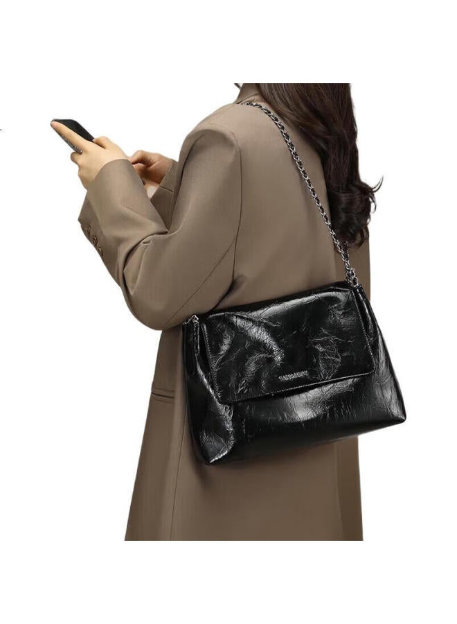 Yuyula Leather Handbag, Women'S Shoulder Chain Bag, Large Capacity, Light Luxury Crossbody Bag, Birthday Gift For Girlfriend, Qixi Festival Gift - Image 2