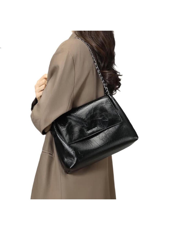 Yuyula Leather Handbag, Women'S Shoulder Chain Bag, Large Capacity, Light Luxury Crossbody Bag, Birthday Gift For Girlfriend, Qixi Festival Gift - Image 3