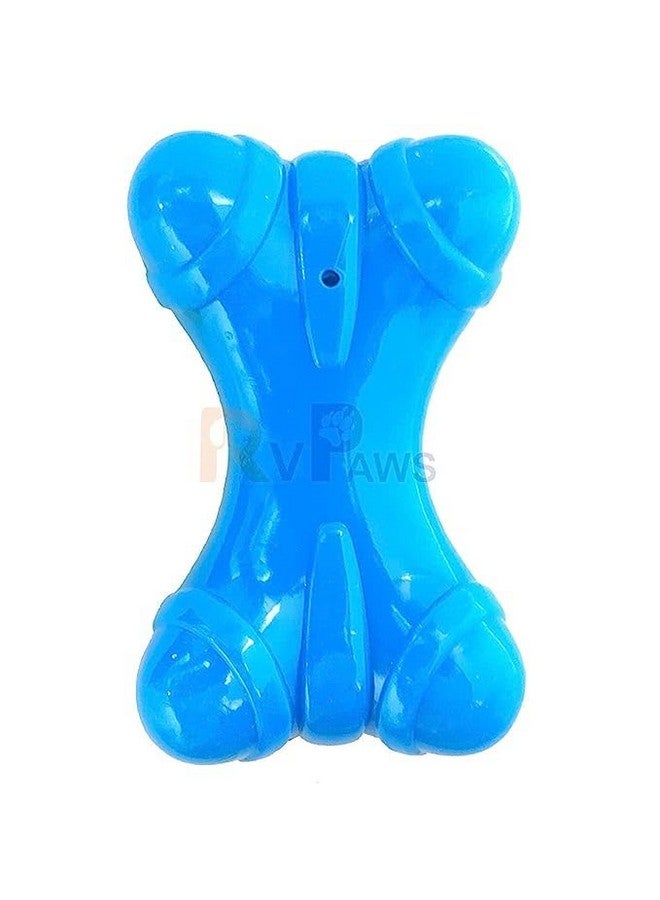 لعبة مضغ تفاعلية تصدر صوت صرير على شكل عظمة من المطاط الطبيعي مثالية للعب ومضغ الكلاب والجراء (متعددة الألوان، عبوة من قطعة واحدة) - Image 4