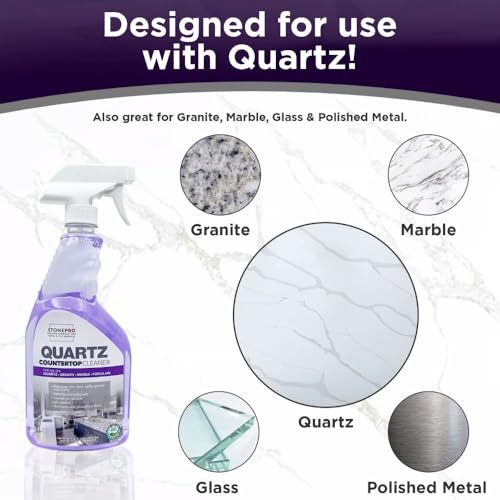 Stone Pro Quartz Countertop Cleaner - 32 Ounce Spray Bottle - Image 5