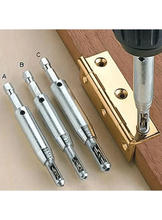 3pcs Drill Kit Hand Drill Positioning Punching Set Manual Woodworking Tool - Image 2