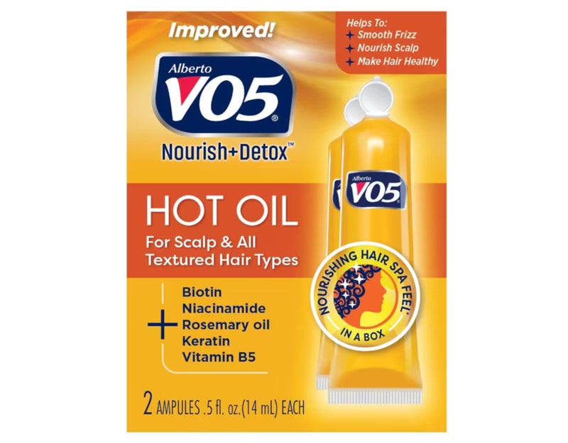 Alberto VO5 Moisturizing Hot Oil Treatment - Hot Oil Hair Treatment - Rehydrates and Protects Dry, Damaged Hair - With 5 Oils and 5 Vitamins - 0.5 oz - Image 1