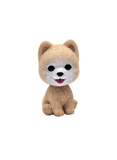 Handmade Childhood Memory Bobblehead Dogs Car Dash Puppy For Car Vehicle Decoration Rocking Head Dog Made By Superior Natural Resin Pomeranian 1Pc