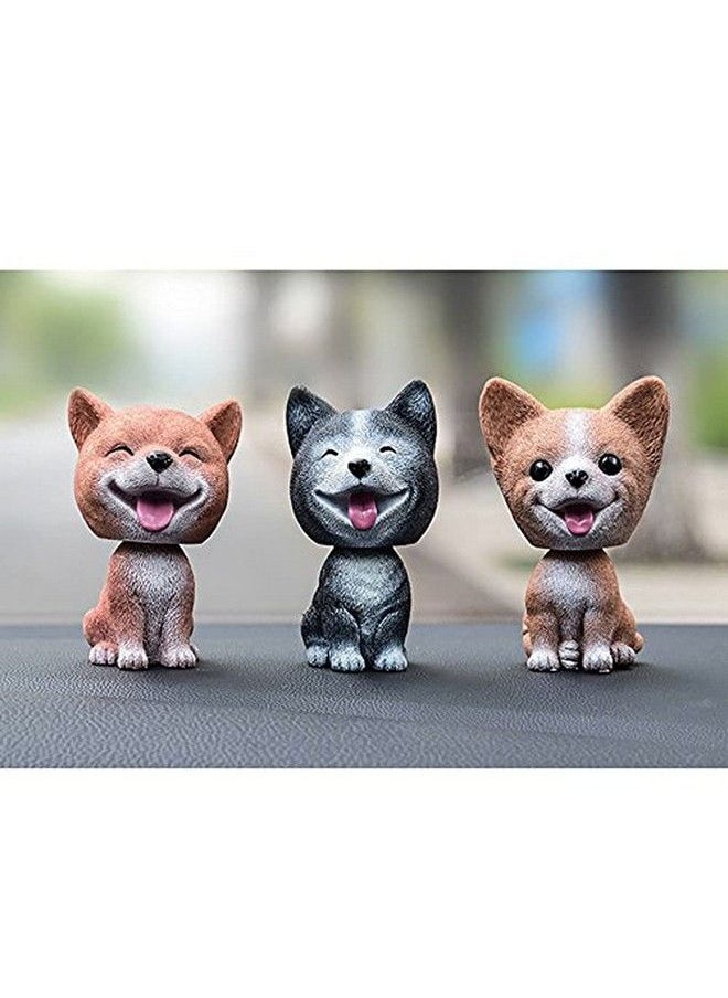 Comidox - Handmade Childhood Memory Bobblehead Dogs Car Dash Puppy For Car Vehicle Decoration Rocking Head Dog Made By Superior Natural Resin Pomeranian 1Pc - Image 1