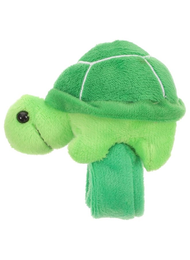 TOYANDONA - TOYANDONA Plush Slap Bracelets Stuffed Animal Huggers Turtle Sea Animal Slap Bracelets Stuffed Ocean Theme Party Plush Gifts Fillers Party Favors Turtle Snap Bracelet, 10X7.5CM, Green - Image 1