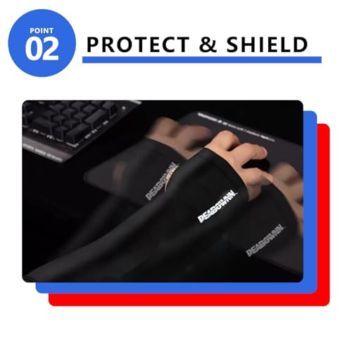 Peabownn Gaming Sleeve Arm Pc Reduces Friction & Fatigue Arm Sleeves for Gamers cooling Arm Sleeve Gaming and Athletes, Compression Arm Sleeves for men women Gaming Set up Accessories S/M 1Pcs - Image 5