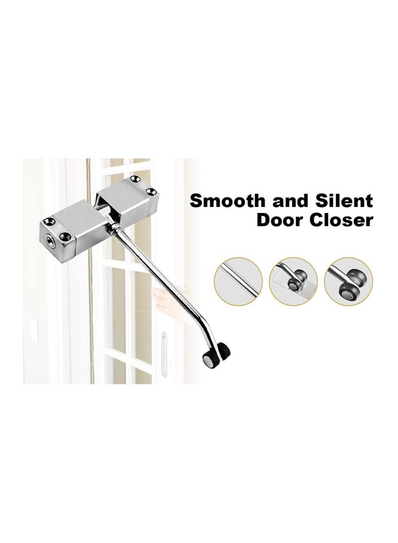 Automatic Door Closer, Stainless Steel Door Closing Controller for Residential Commercial Use,Adjustable Closing Speed System