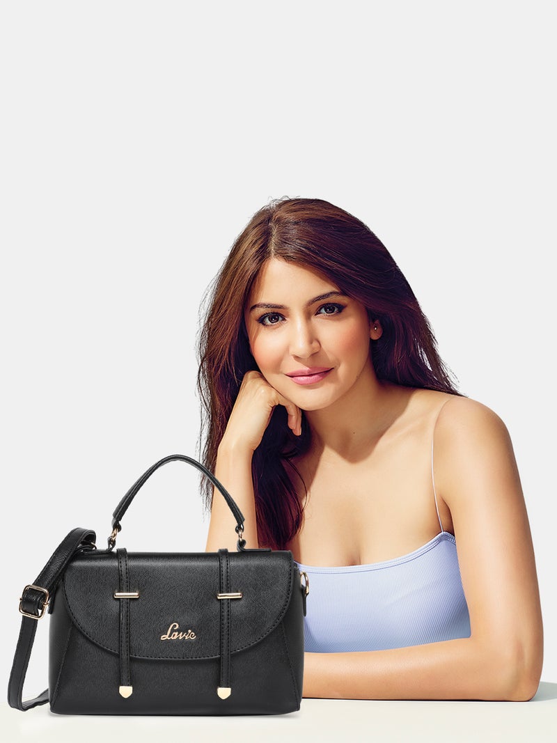 Lavie Beech Women's Flap Satchel (Black) - Image 5