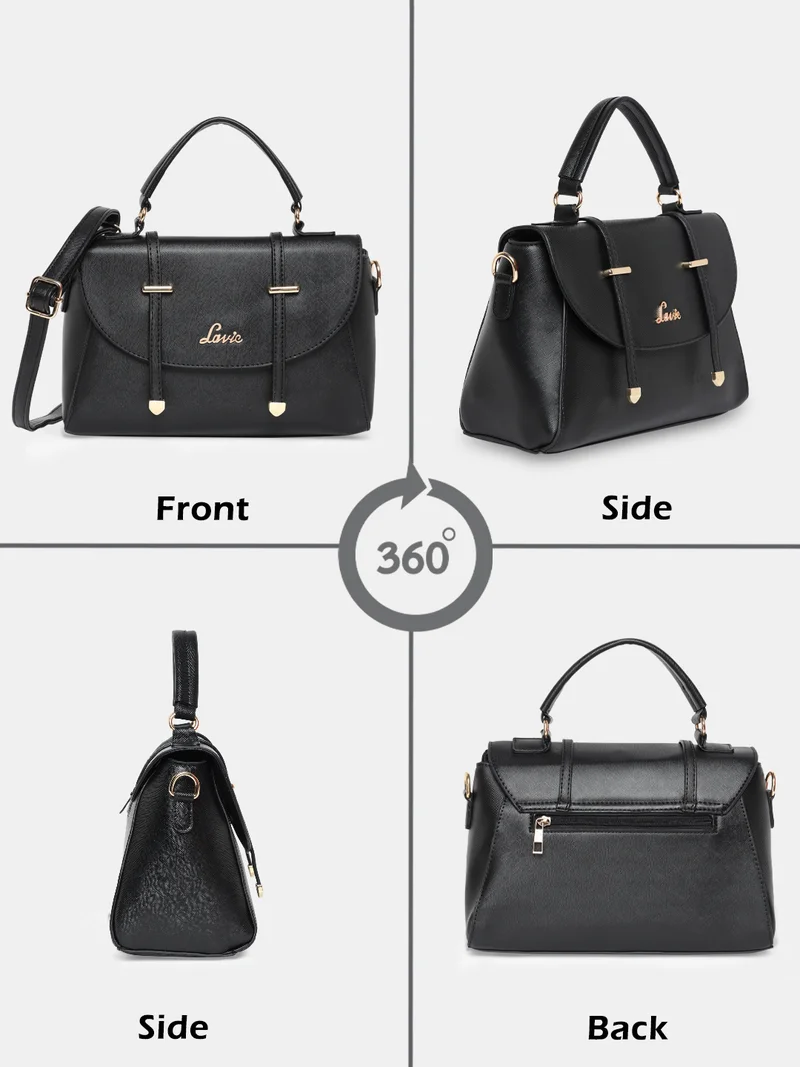Lavie  Beech Women's Flap Satchel (Black) for Women | Best Price UAE