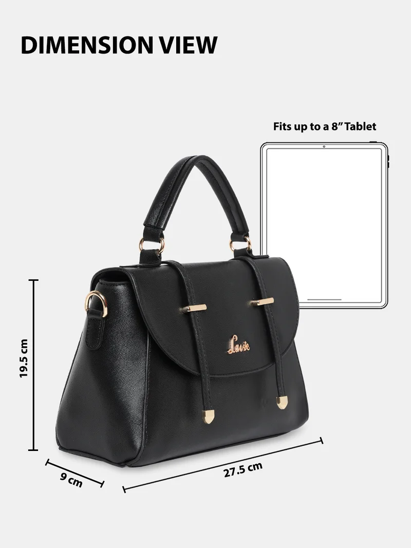 Lavie  Beech Women's Flap Satchel (Black) for Women | Best Price UAE
