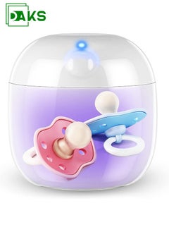 DAKS Portable UV-C Sterilizer Box for Baby Pacifiers, Bottle Nipples, and Small Items – 99.99% Sterilization in 3 Minutes, USB-C Rechargeable, Travel-Friendly Mini Sanitizer with Auto-Clean Function  - Image 1