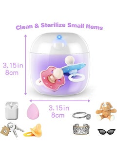 DAKS Portable UV-C Sterilizer Box for Baby Pacifiers, Bottle Nipples, and Small Items – 99.99% Sterilization in 3 Minutes, USB-C Rechargeable, Travel-Friendly Mini Sanitizer with Auto-Clean Function  - Image 2