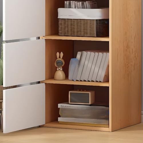 EXVITO 12 Door Kids Plastic Wardrobe for Clothes, Foldable Plastic Almirah for Clothes, Collapsible Wardrobe for Storage, Baby Cupboard for Clothes Storage - (Brown, 6 Door) - Image 5