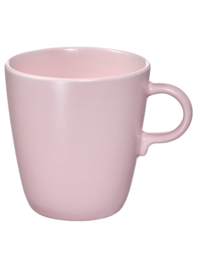 أيكيا مج خزف حجري بلون وردي فاتح مطفي – سعة 370 مل، كوب قهوة أنيق بتصميم مميز لعشاق القهوة والمشروبات الساخنة والباردة، تصميم عصري ومتين يناسب الاستخدام اليومي - Image 4