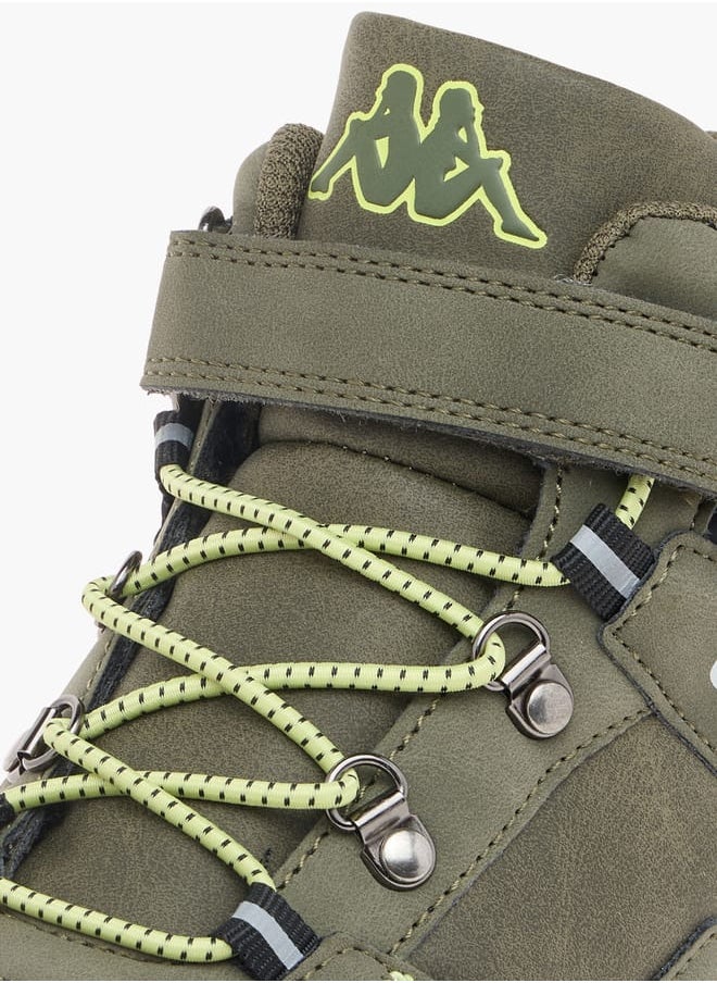 Kappa - Boys Colourblock Lace Detail Sports Shoes with Hook and Loop Closure - Image 1