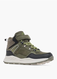 Kappa Boys Colourblock Lace Detail Sports Shoes with Hook and Loop Closure  - Image 1