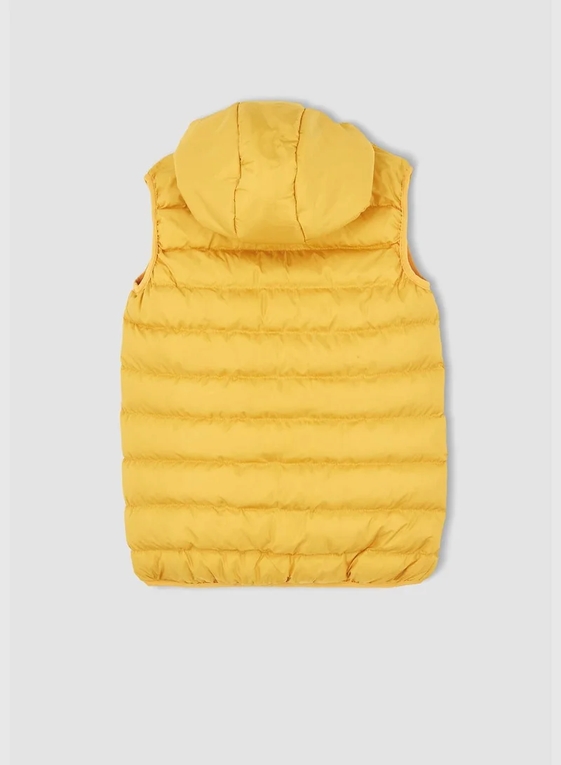 DeFacto Boy Regular Fit Basic Hooded Seasonal Inflatable Vest