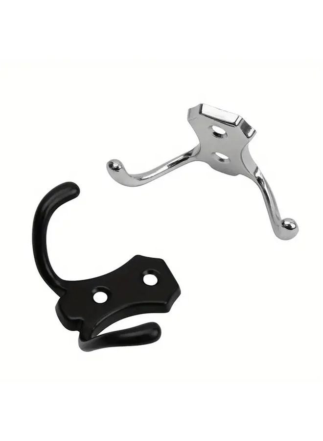 4 قطع خطافات سوداء متينة للتعليق على الباب للحمام والمطبخ وتعليق المعاطف - Image 5