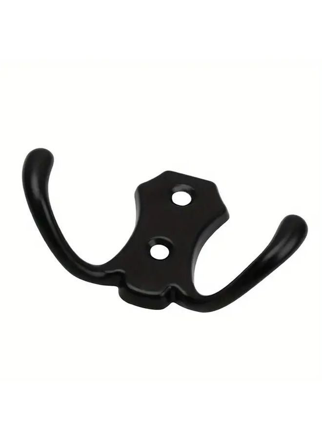 4 قطع خطافات سوداء متينة للتعليق على الباب للحمام والمطبخ وتعليق المعاطف - Image 3