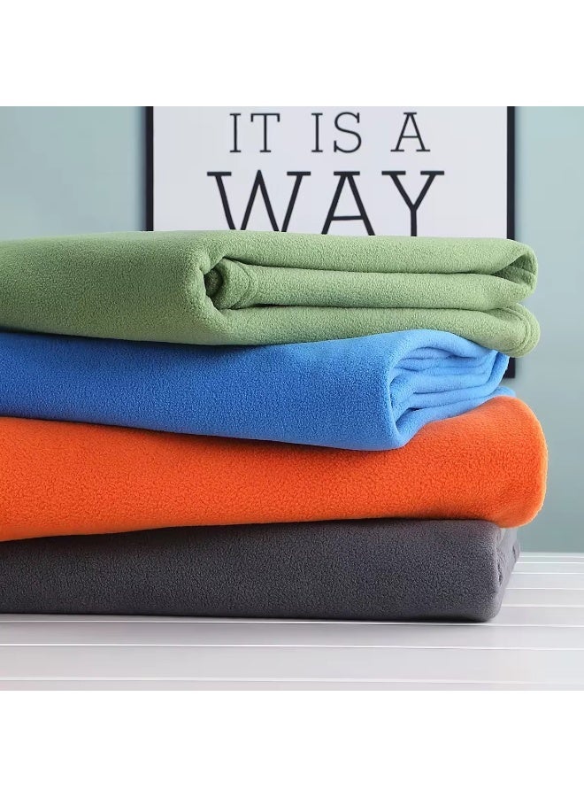 بطانية من الألياف الدقيقة فائقة النعومة من Polar Fleece - تصميم محمول، مثالية للاستخدام على الأريكة أو القيلولة أو اليوغا أو السفر أو التخييم - Image 1