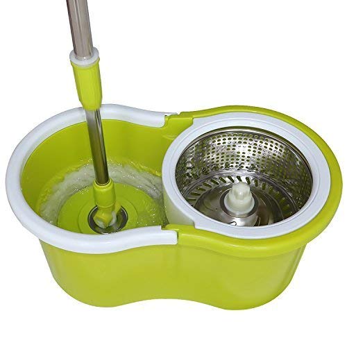 Kuber Industries 360 Degree Spin Mop with Basket and Steel Spinner (CTKTC1812) - Image 4